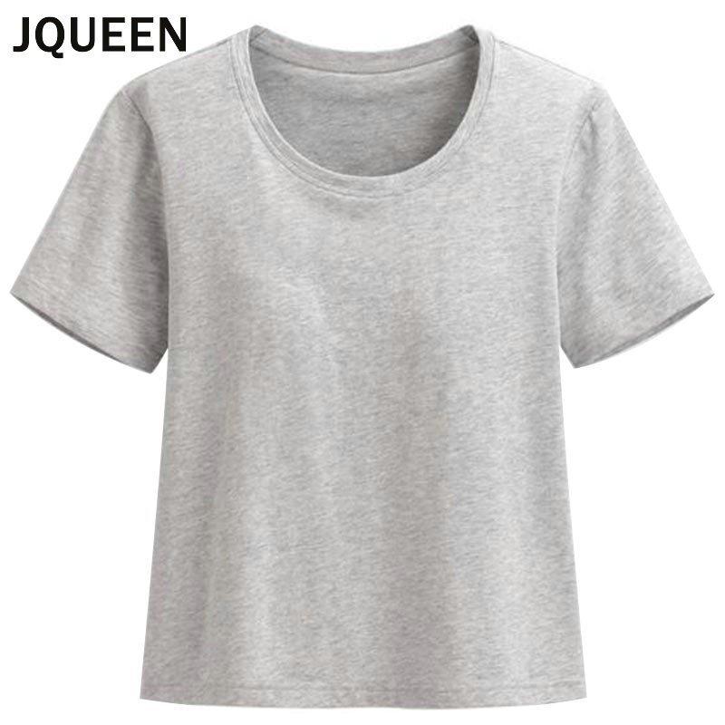 JQUEEN カップ付きTシャツ ショート カットソー トップス 半袖 ラウンドネック シンプル 無地 レディース インナー ルームウェア ヨガ